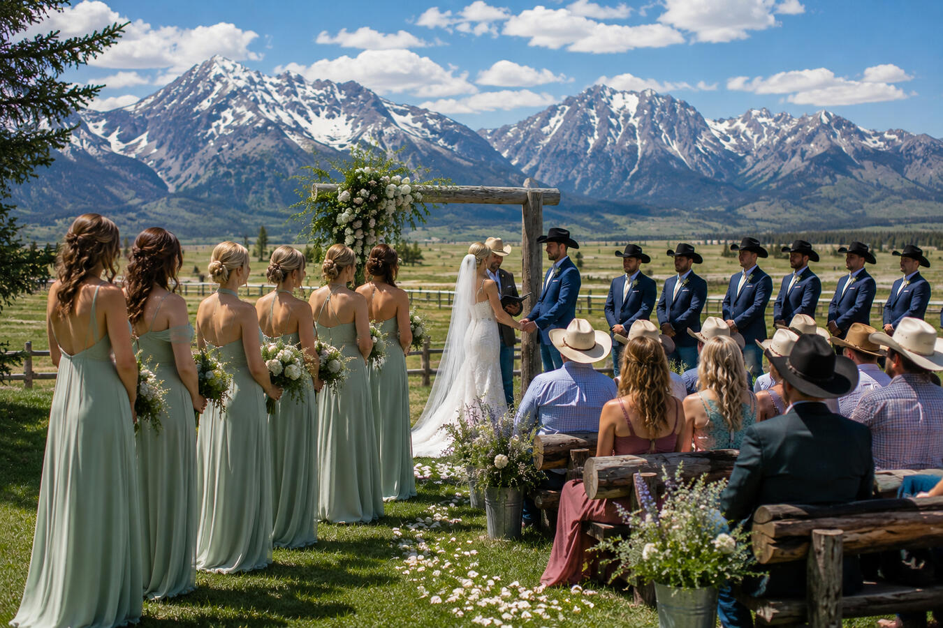 Outdoor Wyoming Wedding