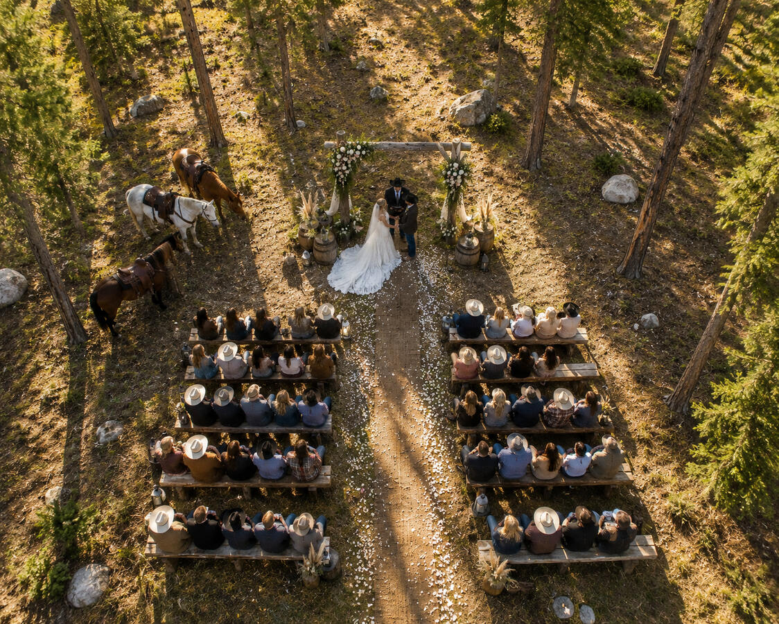 Outdoor Wyoming Wedding