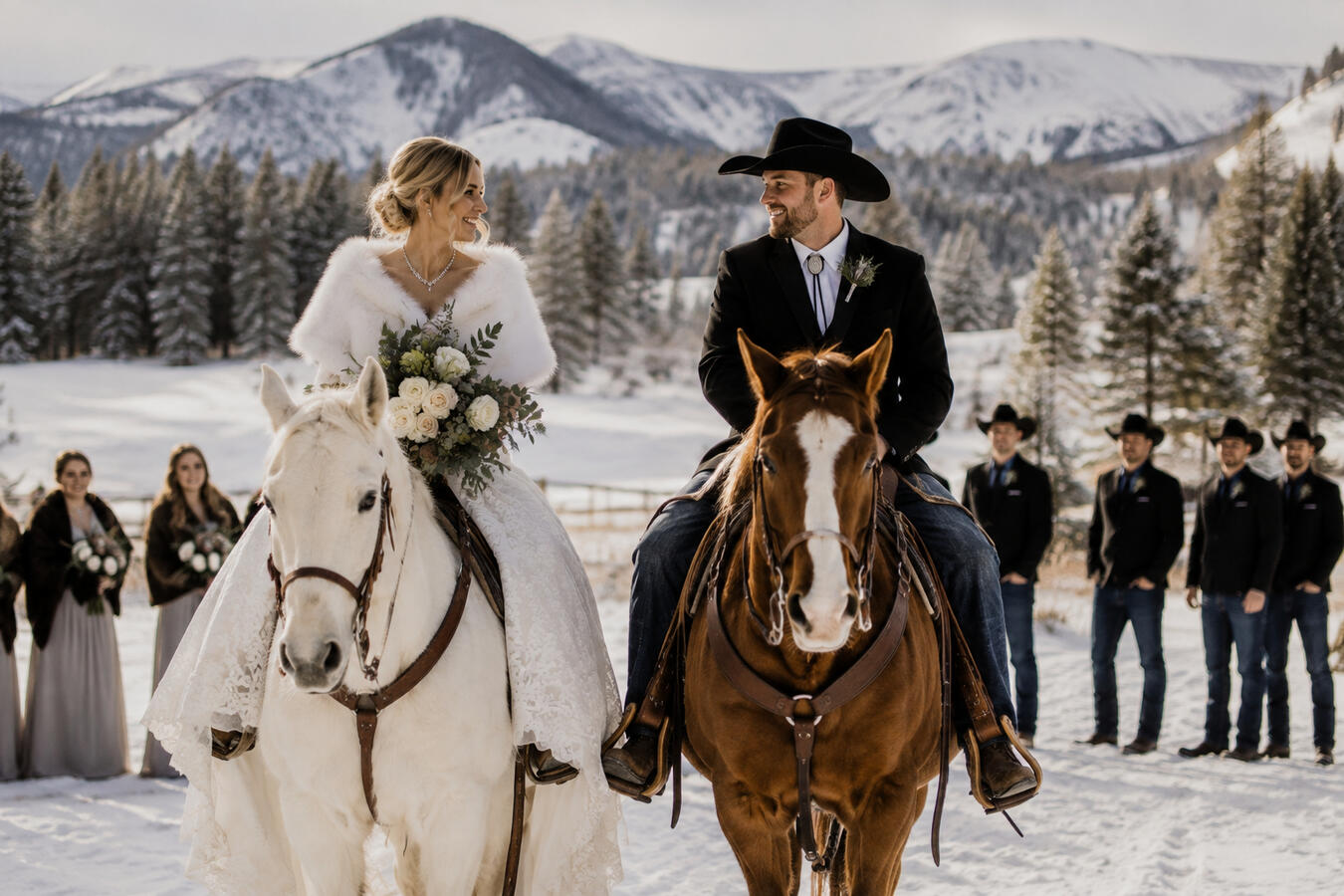 Winter Wyoming Wedding