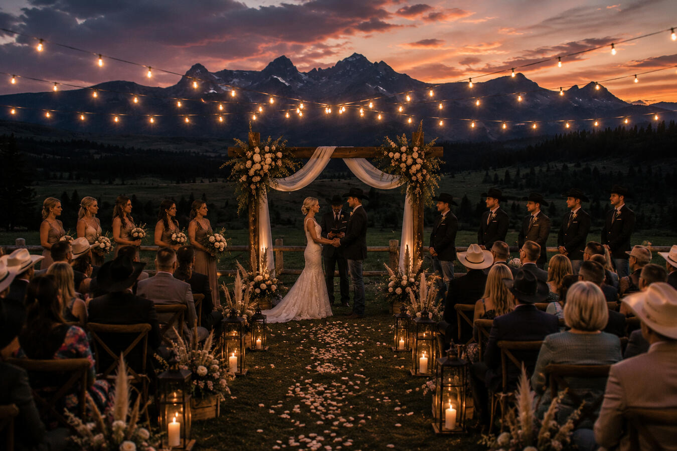 Elegant Wyoming Wedding